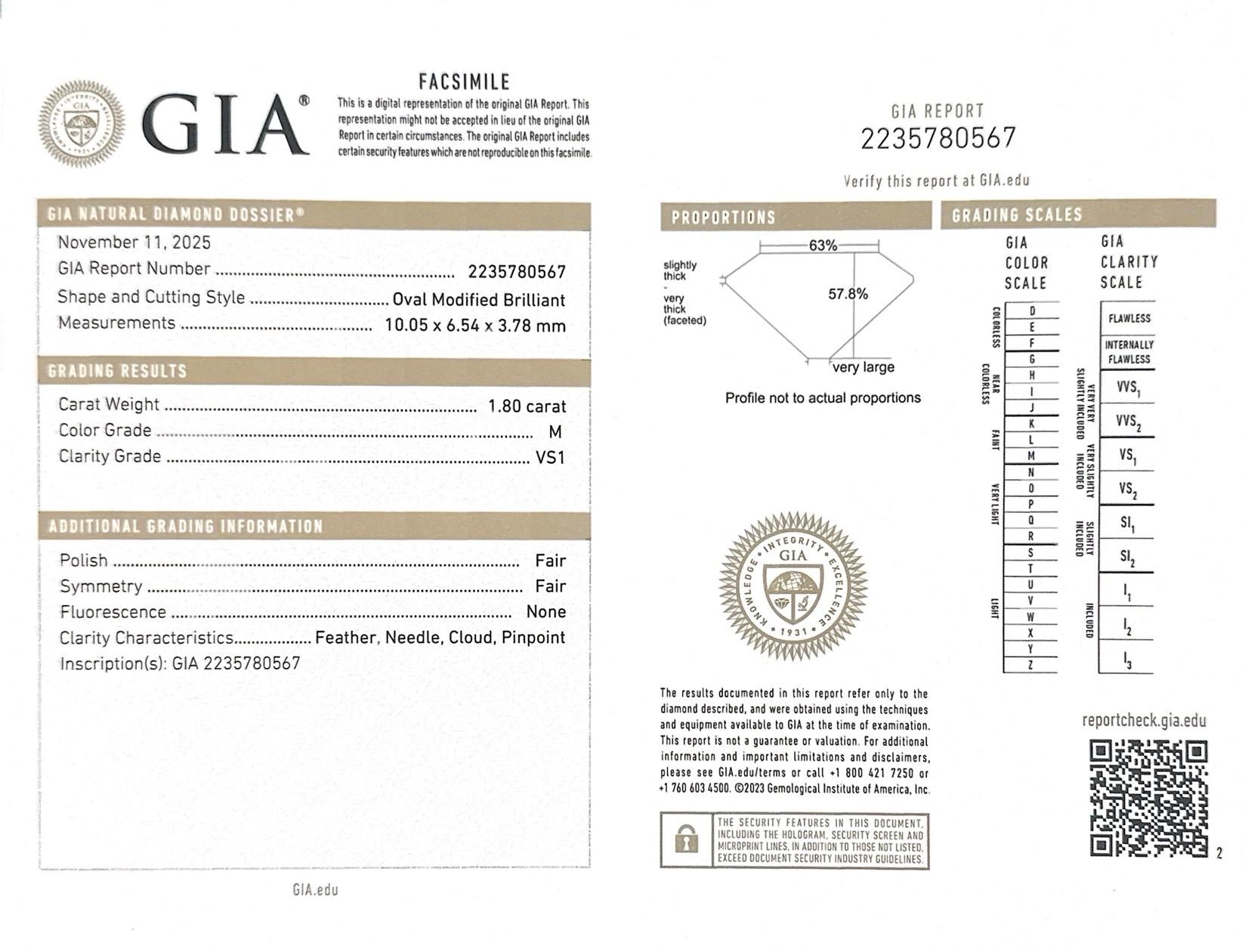 1.80 Ct. Oval Cut Diamond Solitaire Engagement Ring from Bespoke by Platt