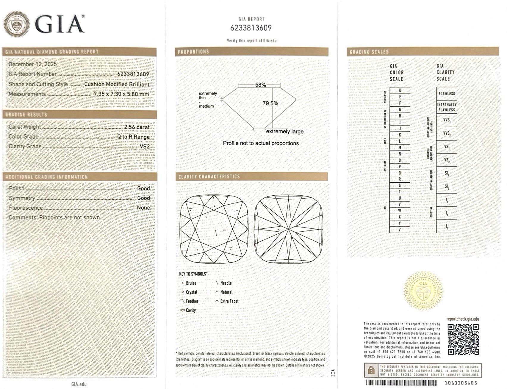 2.56 Ct. Old Mine Cut Diamond & Enamel Engagement Ring from Bespoke by Platt