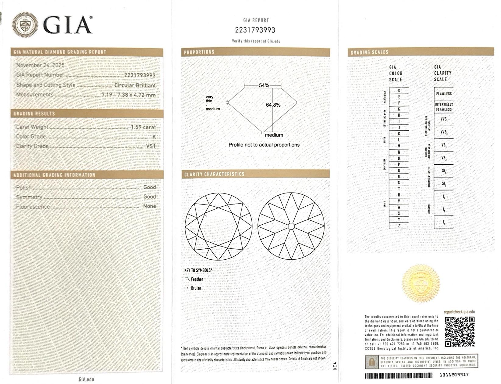 1.59 Ct. Old European Cut Diamond 3-Stone Ring from Bespoke by Platt