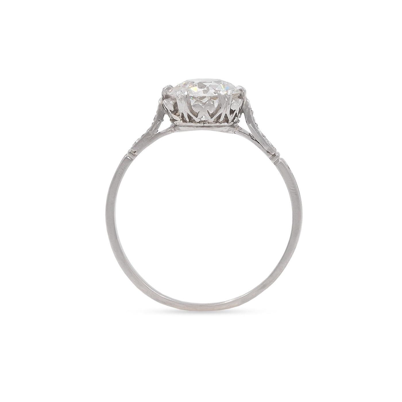 Edwardian 1.50 Ct. Old European Cut Diamond Engagement Ring
