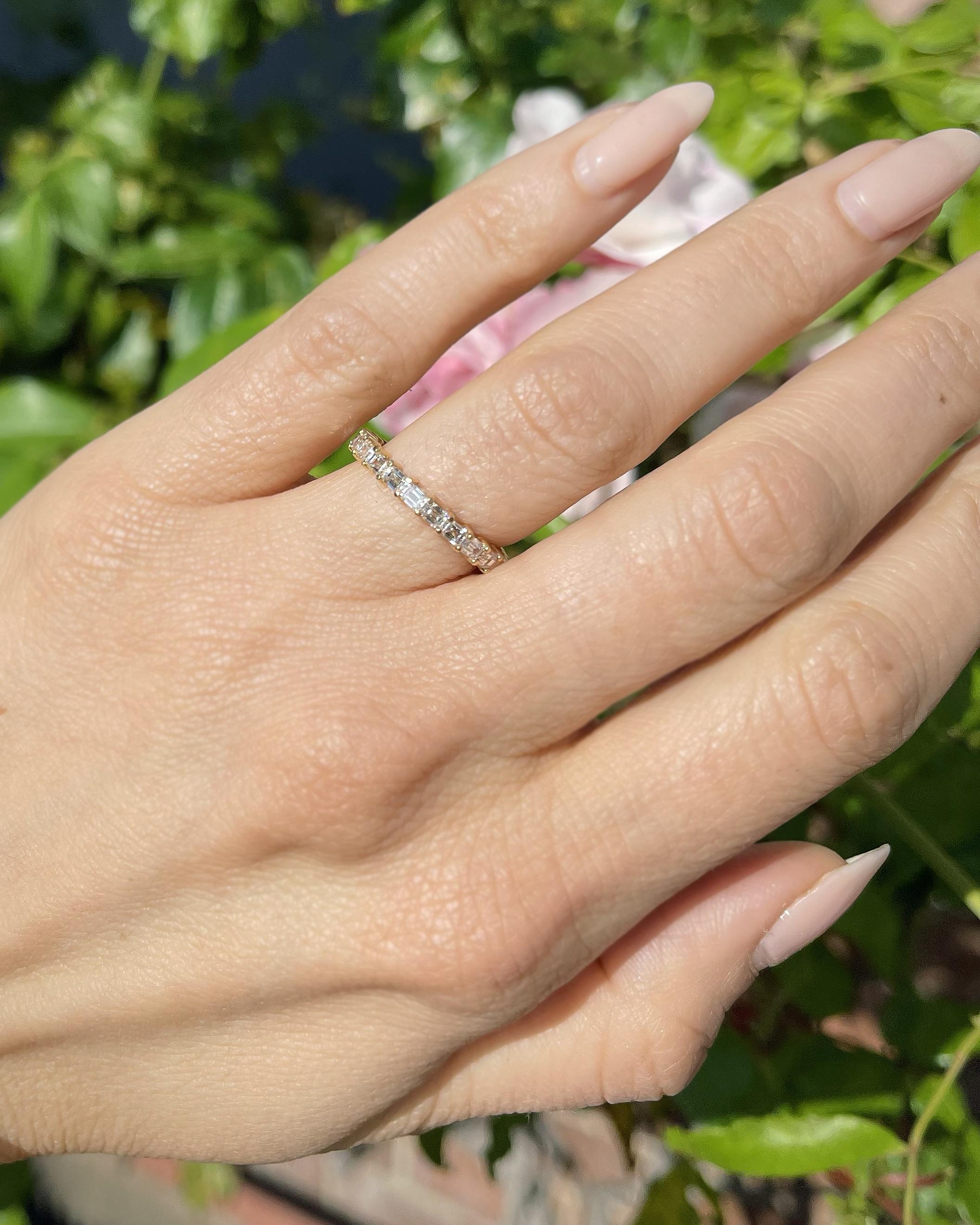 1.73 Ctw. Emerald Cut Diamond Eternity Band Ring from Bespoke by Platt