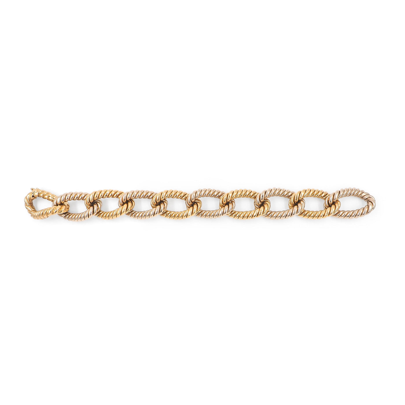 Vintage Two-Tone Rope-Link Gold Chain Bracelet – Platt Boutique