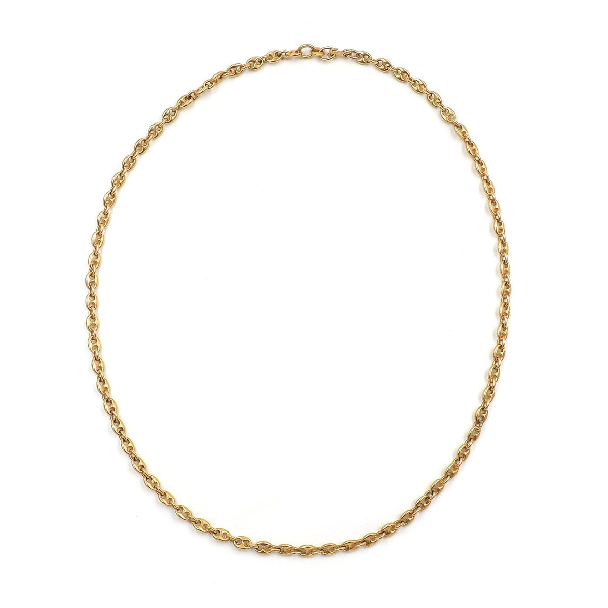 Vintage Mariner Link Gold Chain Necklace