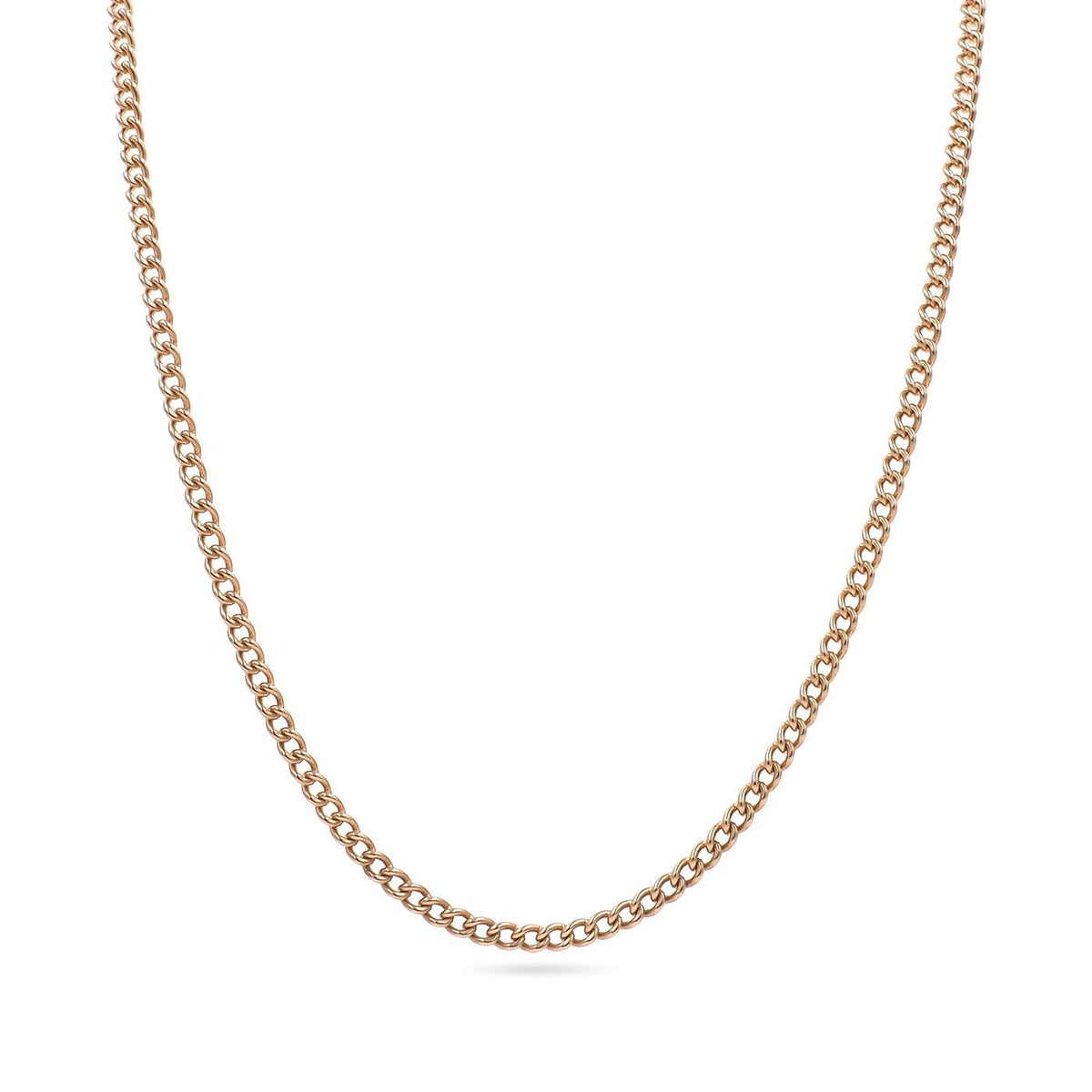 Vintage Curb Link Gold Chain Necklace