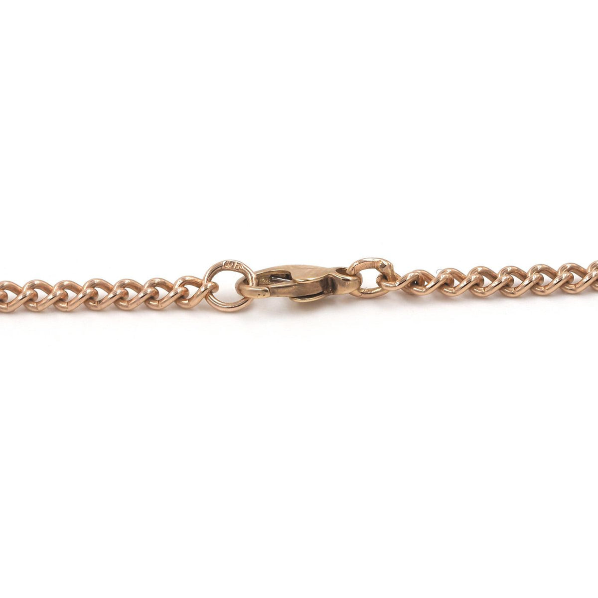 Vintage Curb Link Gold Chain Necklace