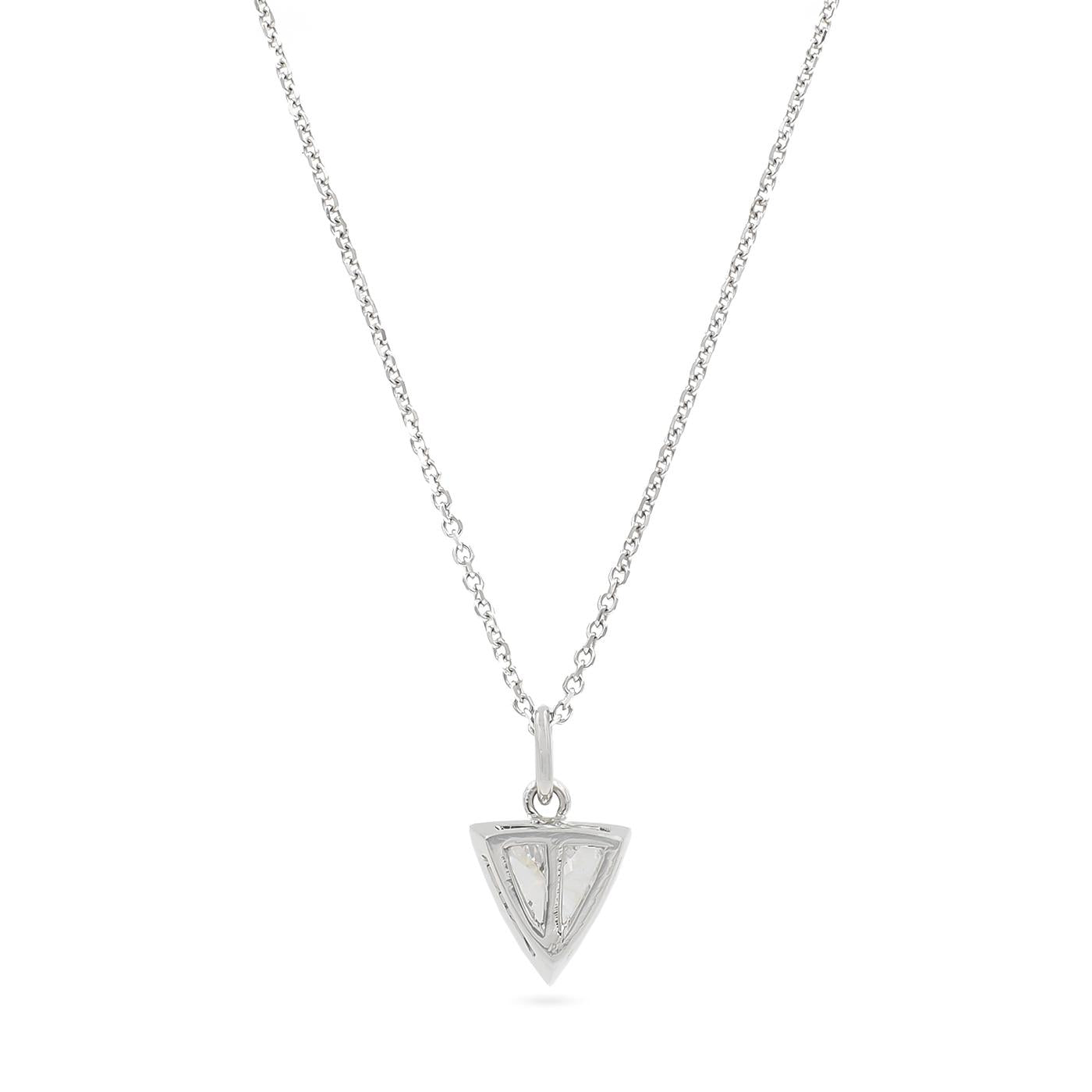 1.01 Ct. Trillion Cut Diamond Pendant Necklace from Bespoke by Platt