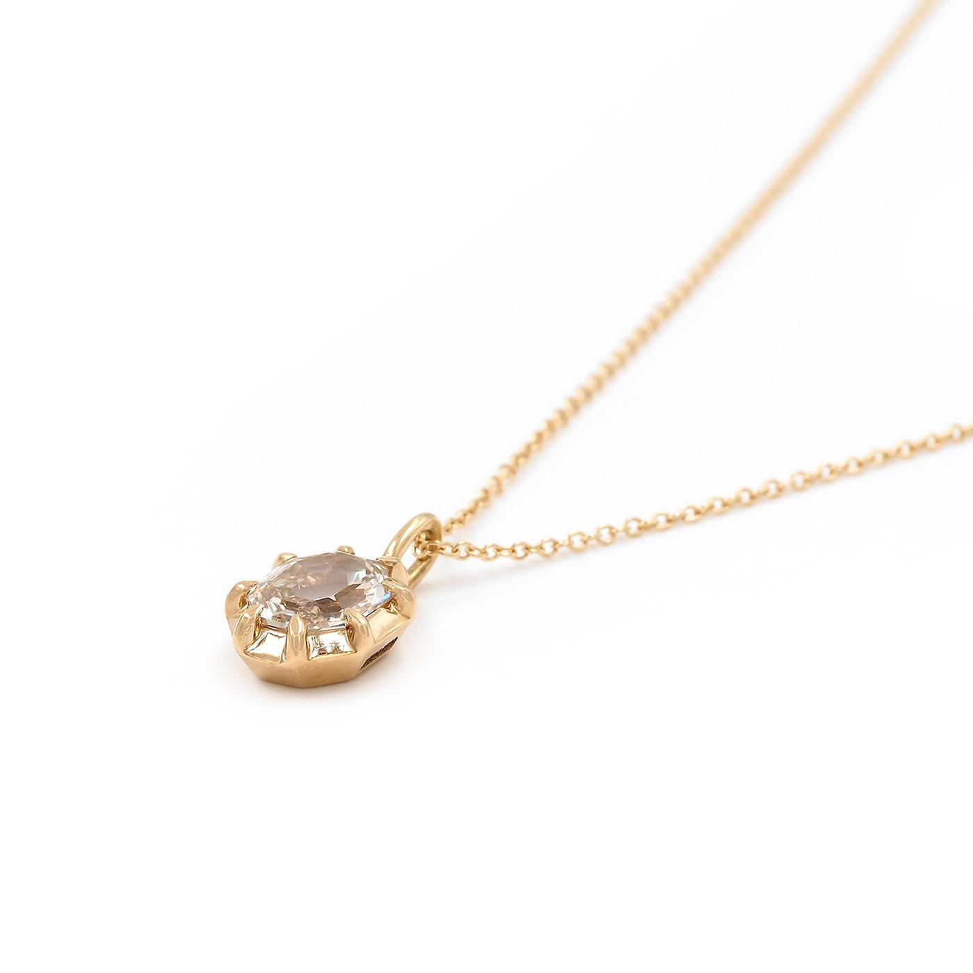 1.19 Ct. Octagonal Step Cut Diamond Pendant Necklace from Bespoke by Platt