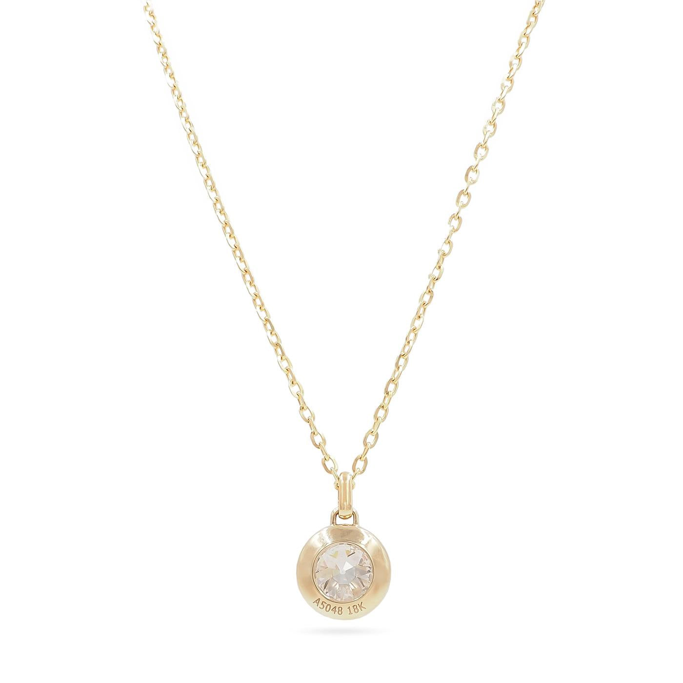 Transitional Cut Diamond Double-Bezel Pendant Necklace from Bespoke by Platt