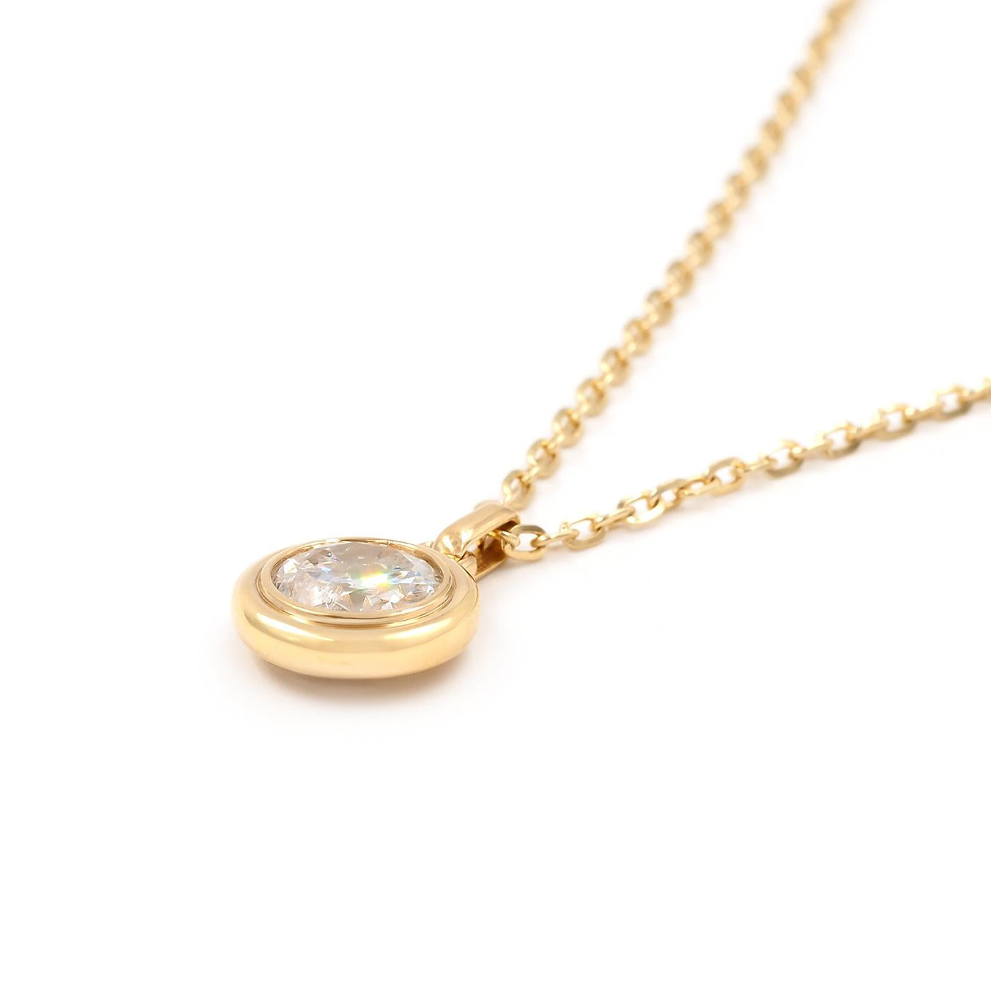 Transitional Cut Diamond Double-Bezel Pendant Necklace from Bespoke by Platt