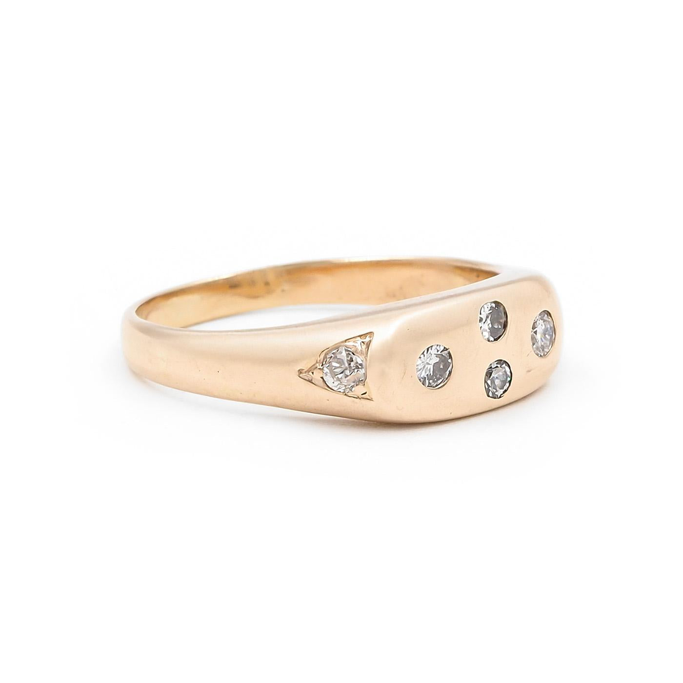 Vintage 6-Stone Diamond Gypsy Ring