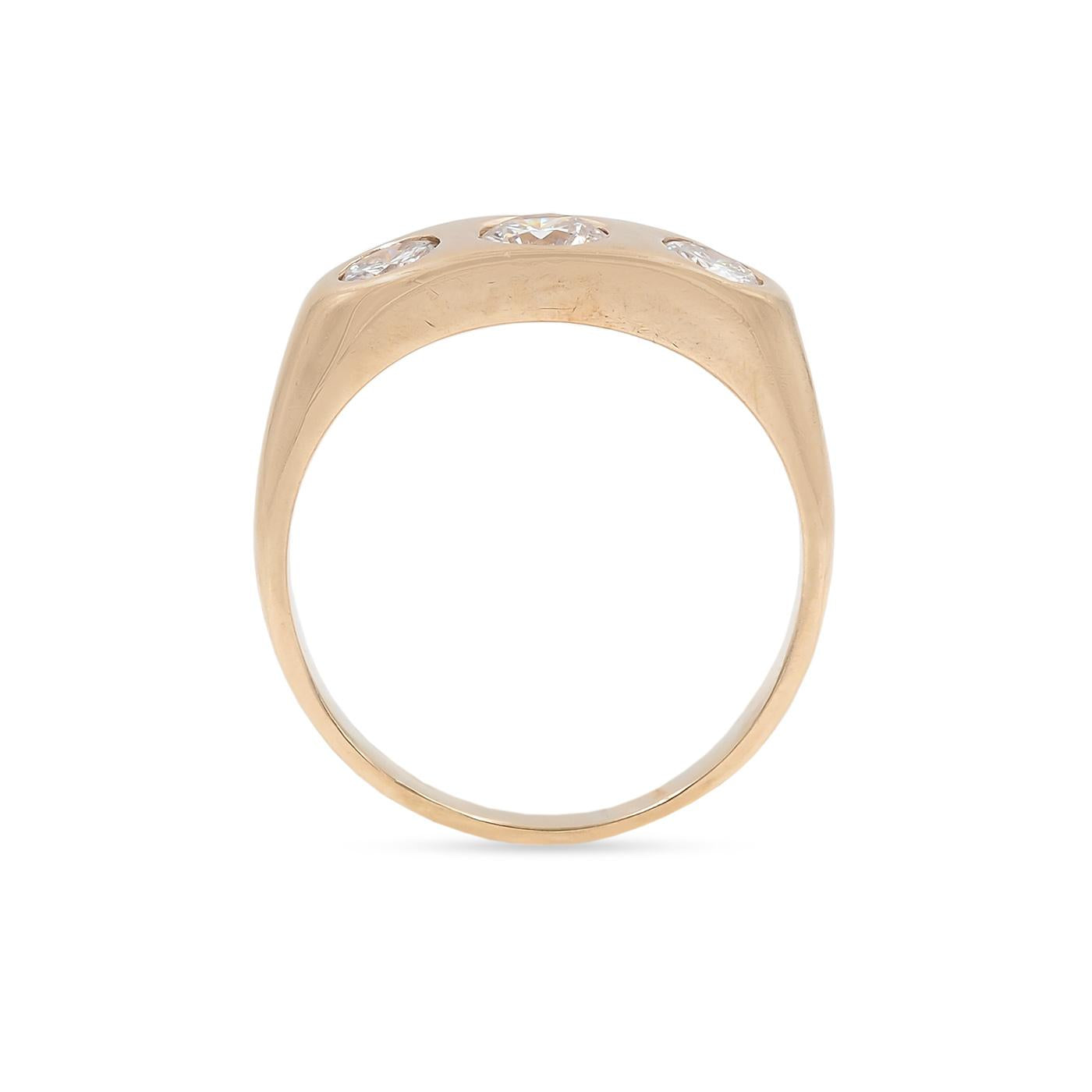 Vintage 6-Stone Diamond Gypsy Ring