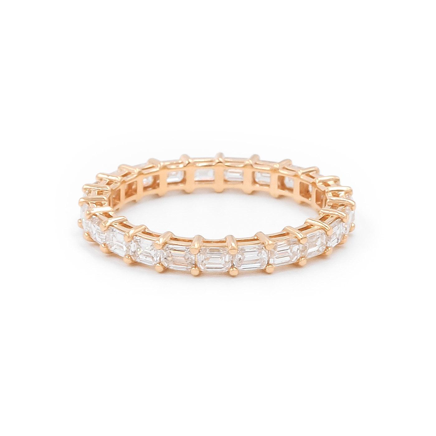 1.73 Ctw. Emerald Cut Diamond Eternity Band Ring from Bespoke by Platt