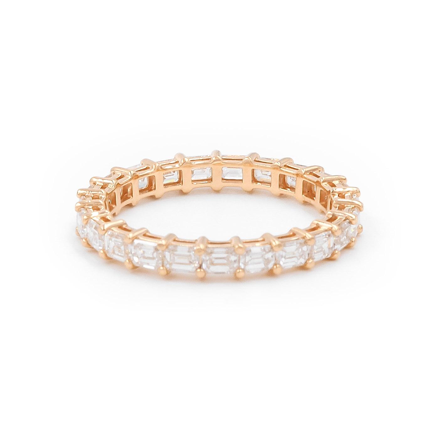 1.73 Ctw. Emerald Cut Diamond Eternity Band Ring from Bespoke by Platt