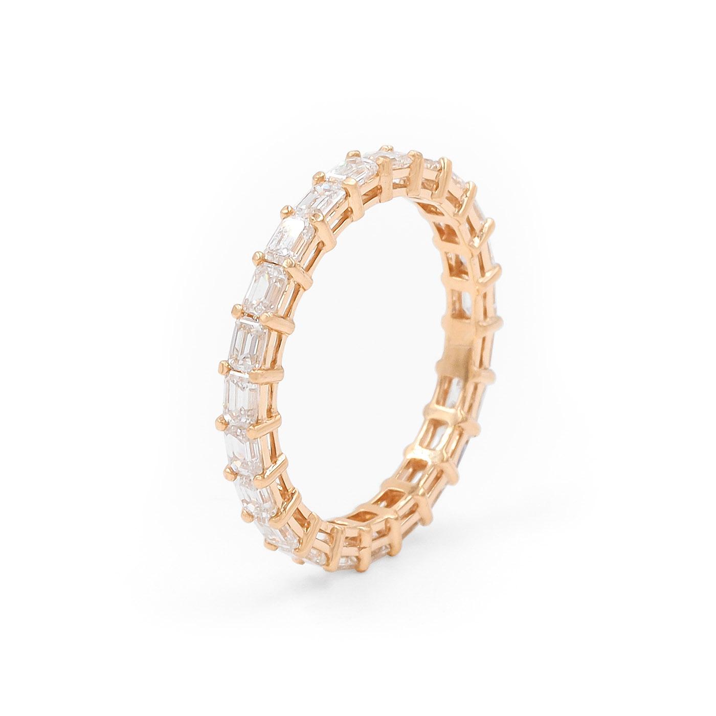 1.73 Ctw. Emerald Cut Diamond Eternity Band Ring from Bespoke by Platt