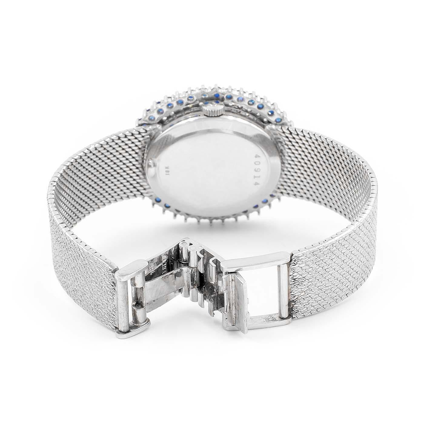 Vintage Lapis Lazuli, Diamond, & Sapphire Watch by Universal Geneve