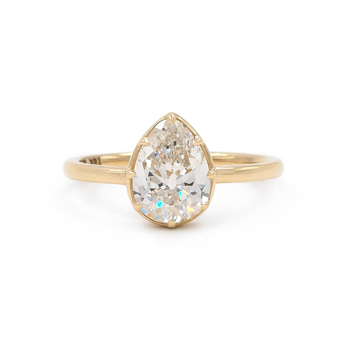 1.54 Ct. Pear-Shaped Diamond Solitaire Engagement Ring from Bespoke by Platt