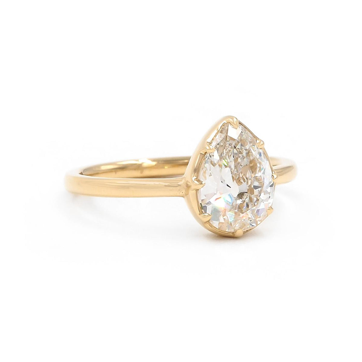 1.54 Ct. Pear-Shaped Diamond Solitaire Engagement Ring from Bespoke by Platt