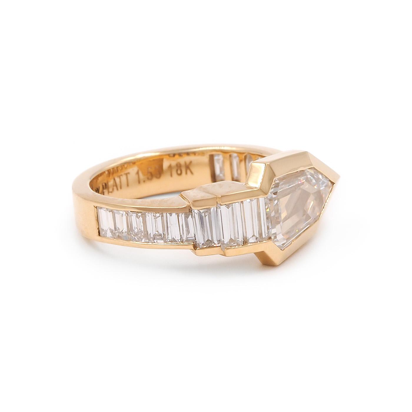 1.53 Ct. Step Cut Diamond ‘Robyn Ring’ from Bespoke by Platt