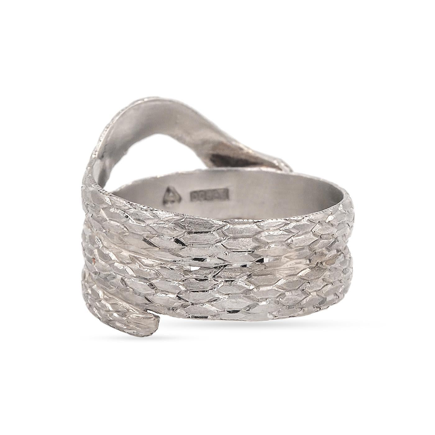 Mid-Century Coiled Snake Ring