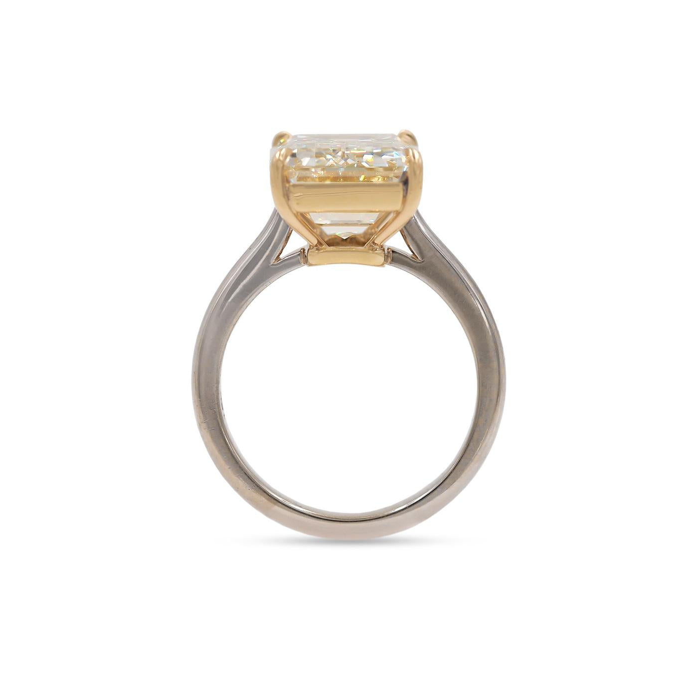 8.45 Ct. Emerald Cut Diamond Solitaire Engagement Ring from Bespoke by Platt