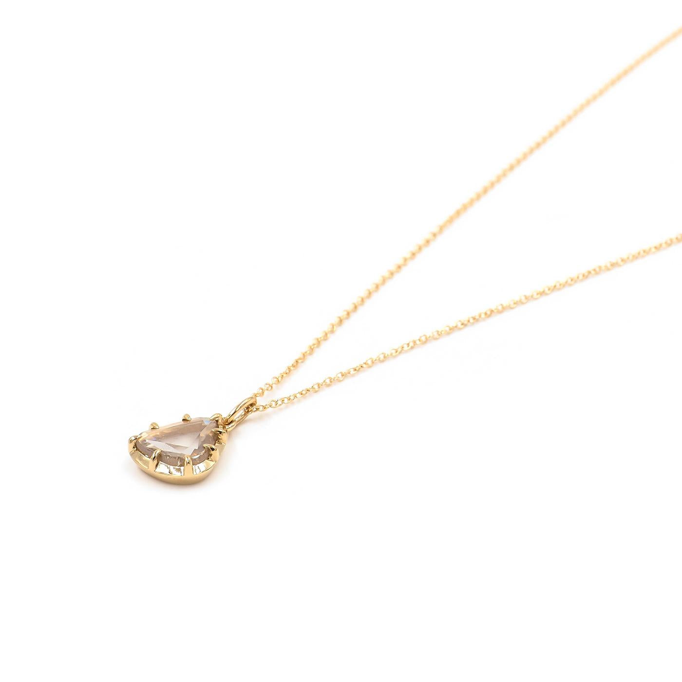 Victorian-Inspired 0.88 Ct. Portrait-Style Rose Cut Diamond Pendant Necklace
