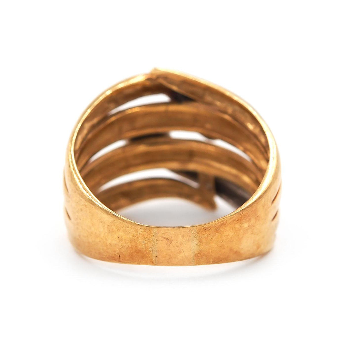 Vintage Two-Tone Double Coiled Snake Ring