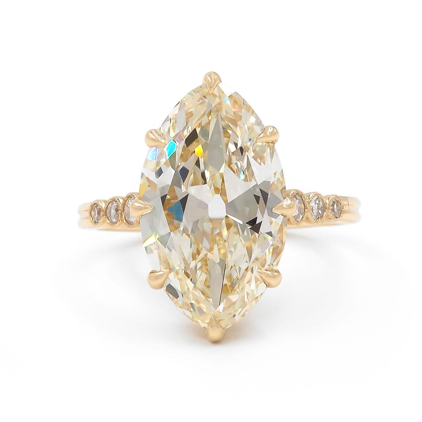 5.09 Ct. Marquise Cut Diamond Solitaire Engagement Ring from Bespoke by Platt