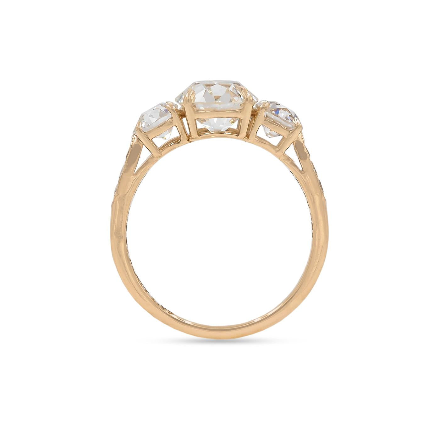 1.59 Ct. Old European Cut Diamond 3-Stone Ring from Bespoke by Platt