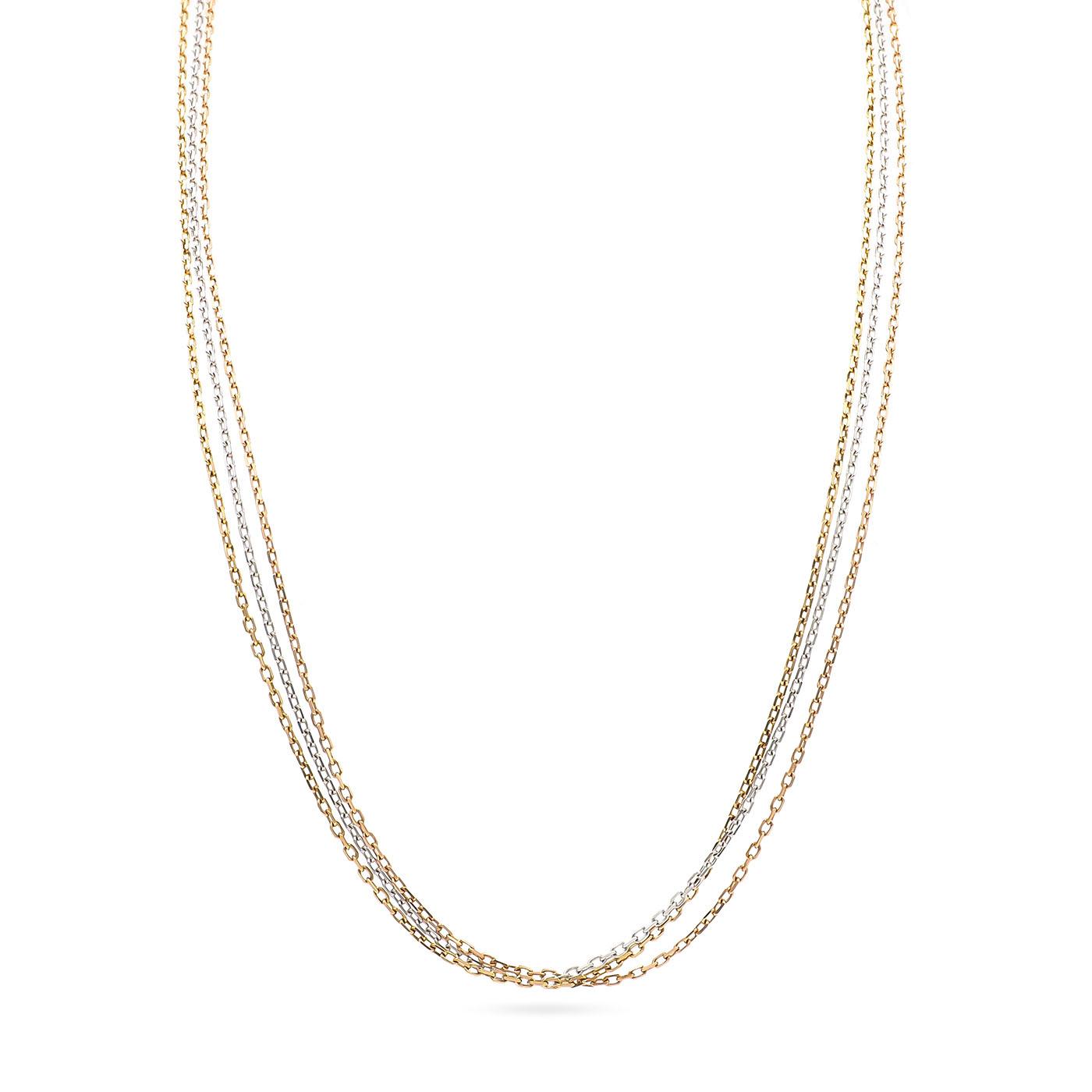 2.60 Ctw. Diamond 'Trinity' Tri-Color Gold Pendant Necklace by Cartier