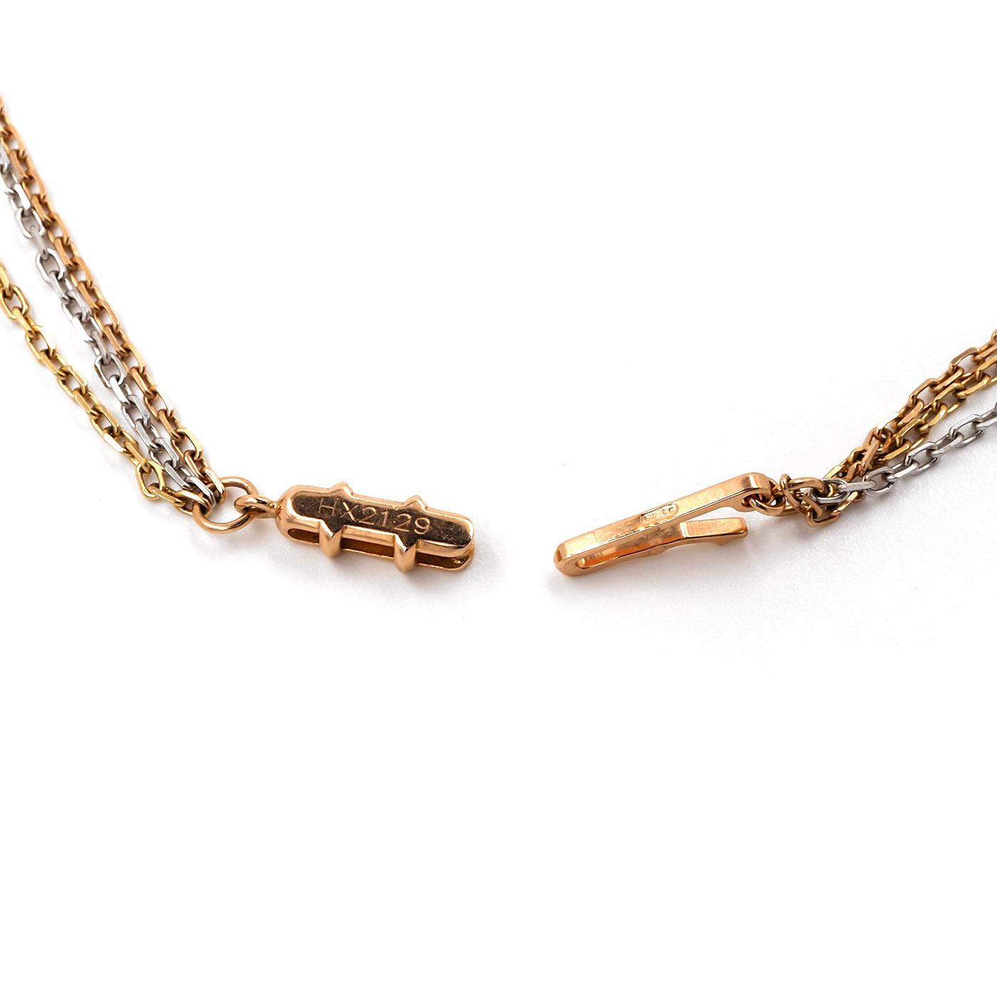 2.60 Ctw. Diamond 'Trinity' Tri-Color Gold Pendant Necklace by Cartier