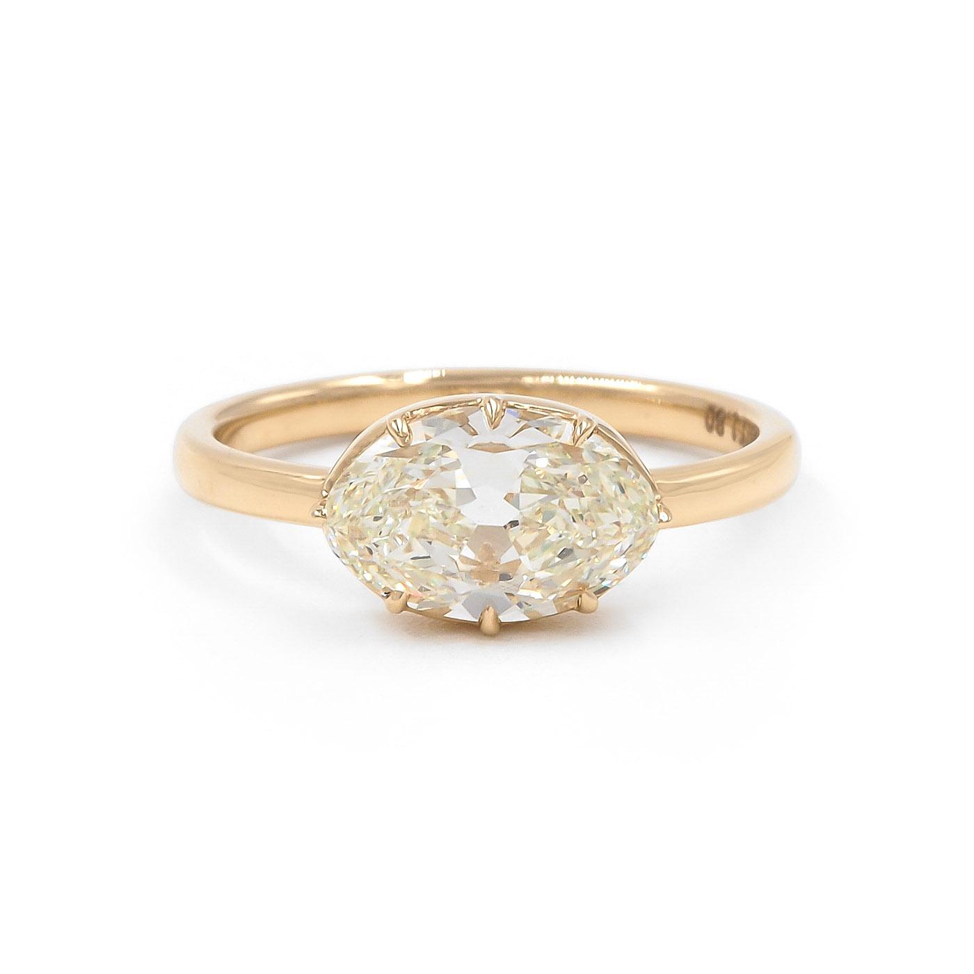 1.80 Ct. Oval Cut Diamond Solitaire Engagement Ring from Bespoke by Platt