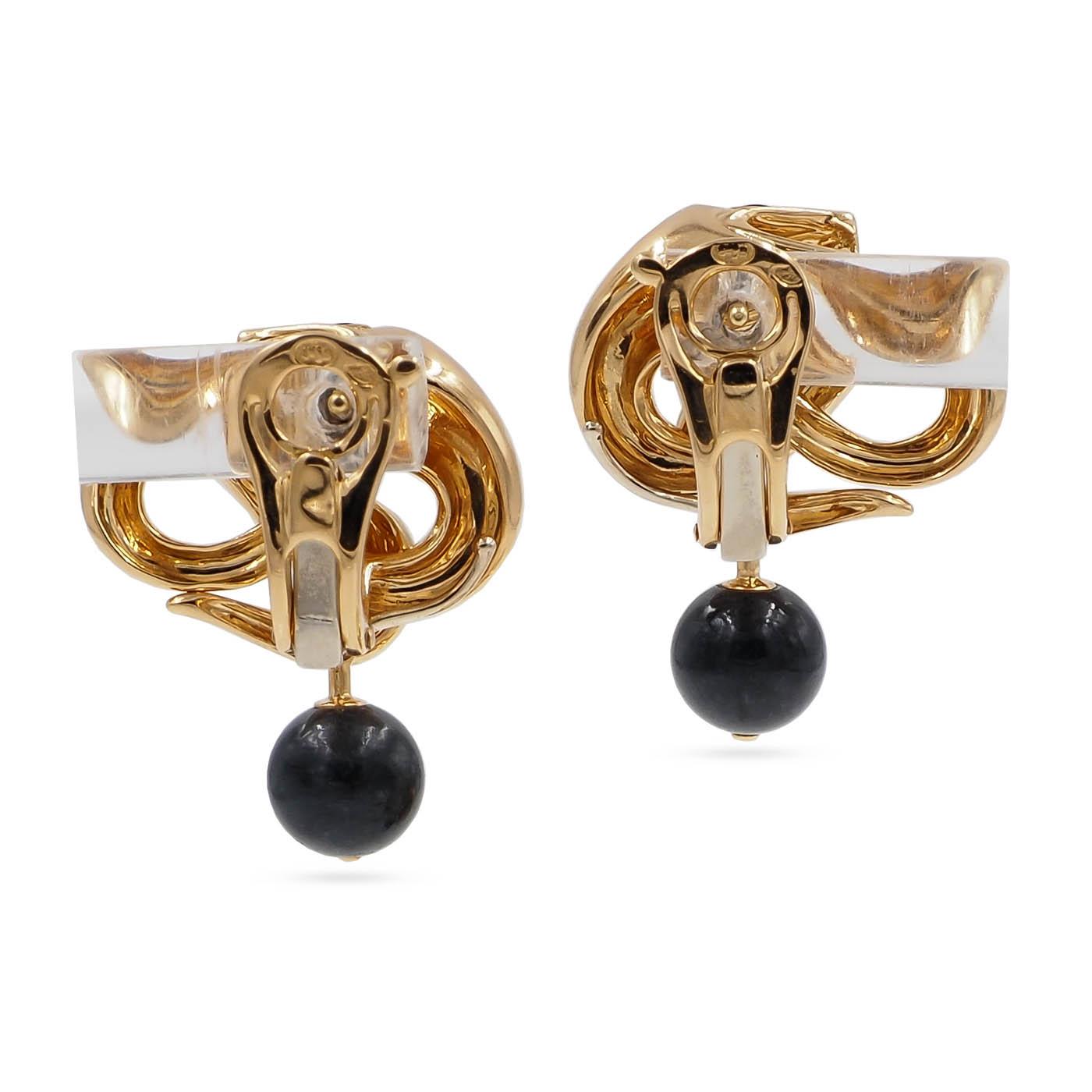 Serpent & Black Jade 'Trouble' Earrings by Boucheron