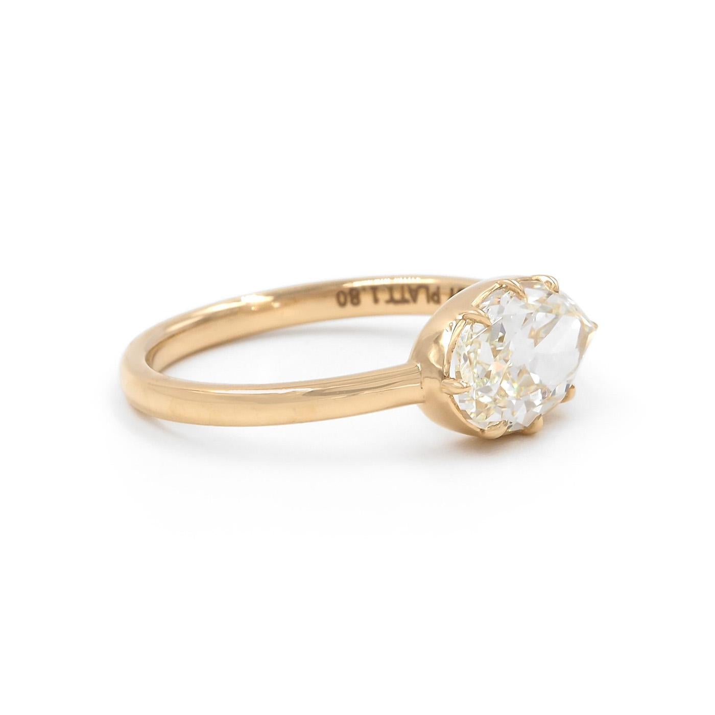 1.80 Ct. Oval Cut Diamond Solitaire Engagement Ring from Bespoke by Platt