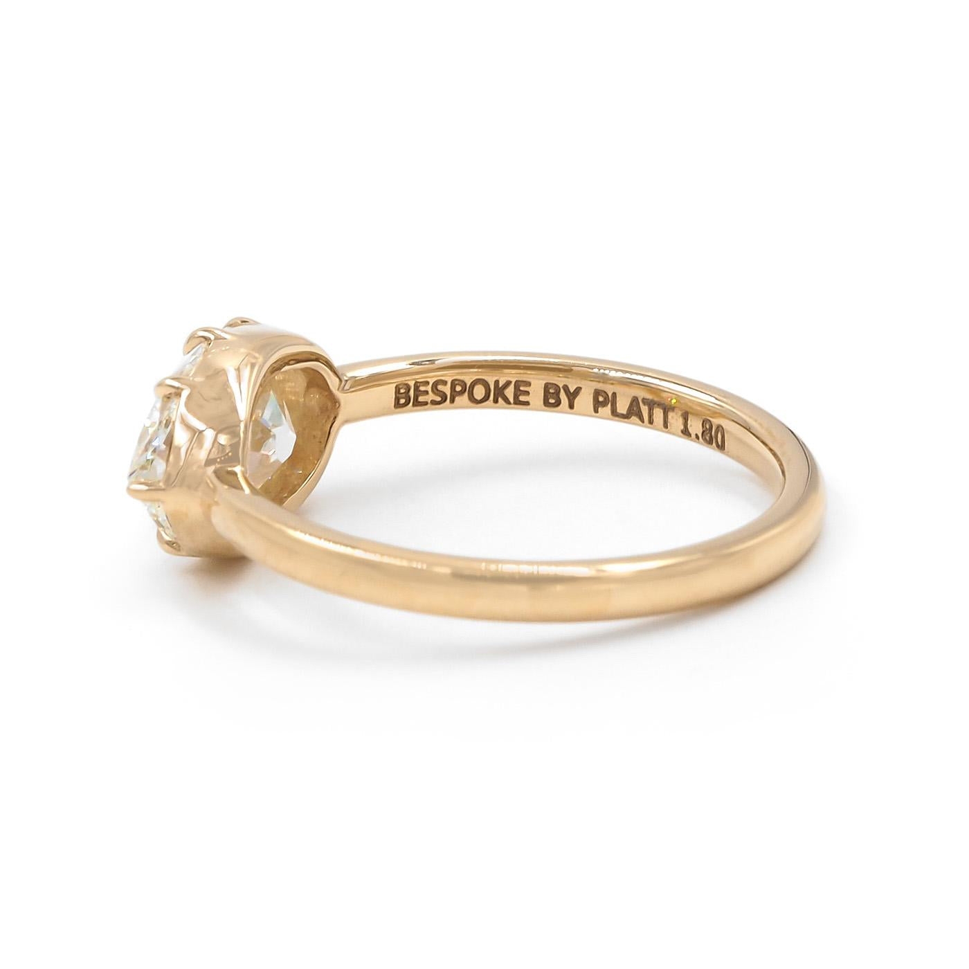 1.80 Ct. Oval Cut Diamond Solitaire Engagement Ring from Bespoke by Platt