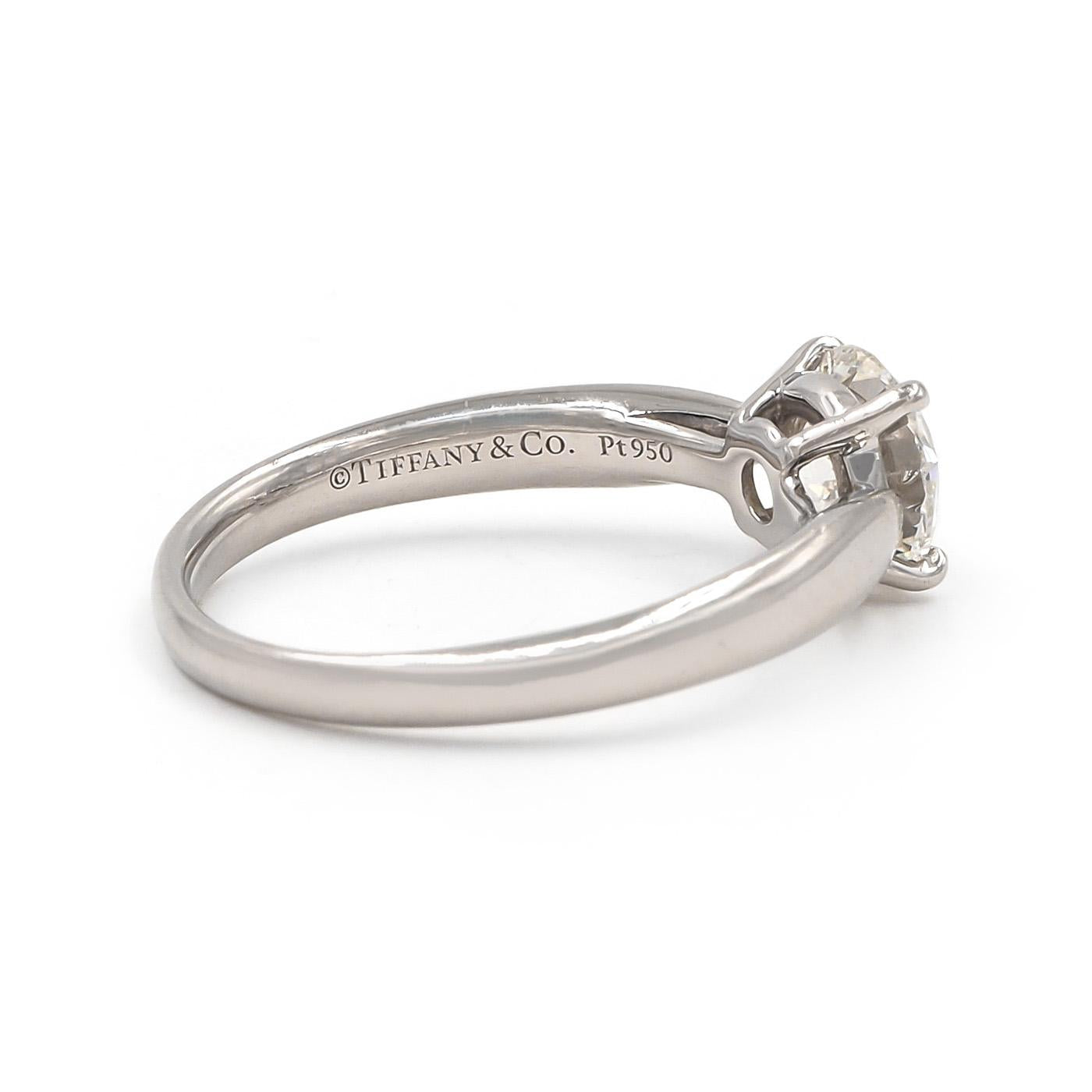 Vintage 1.12 Ct. Round Brilliant Cut Diamond Solitaire Wedding Ring Set from T&C