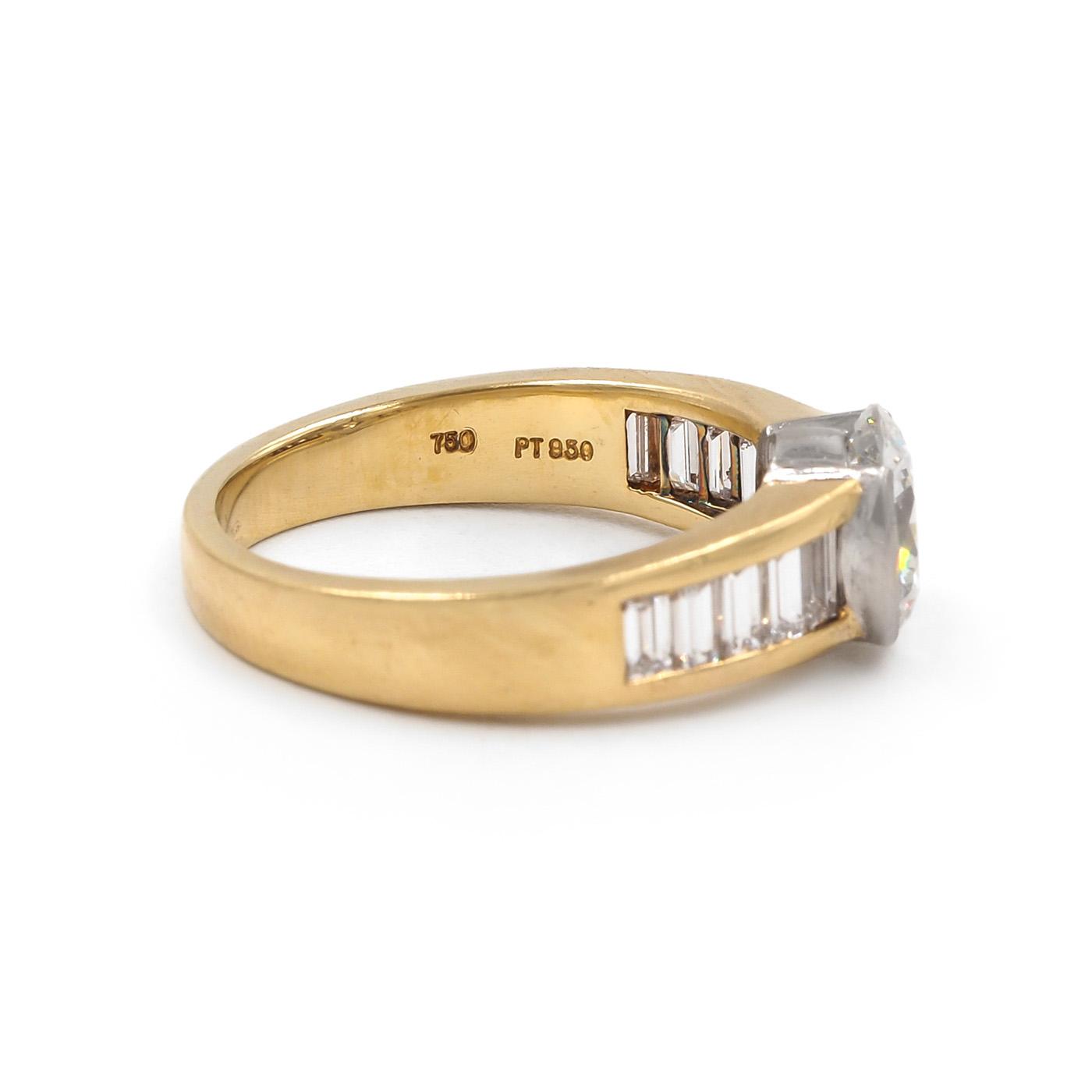 Vintage 1.45 Ct. Round Brilliant Cut Diamond Engagement Ring by Tiffany & Co.