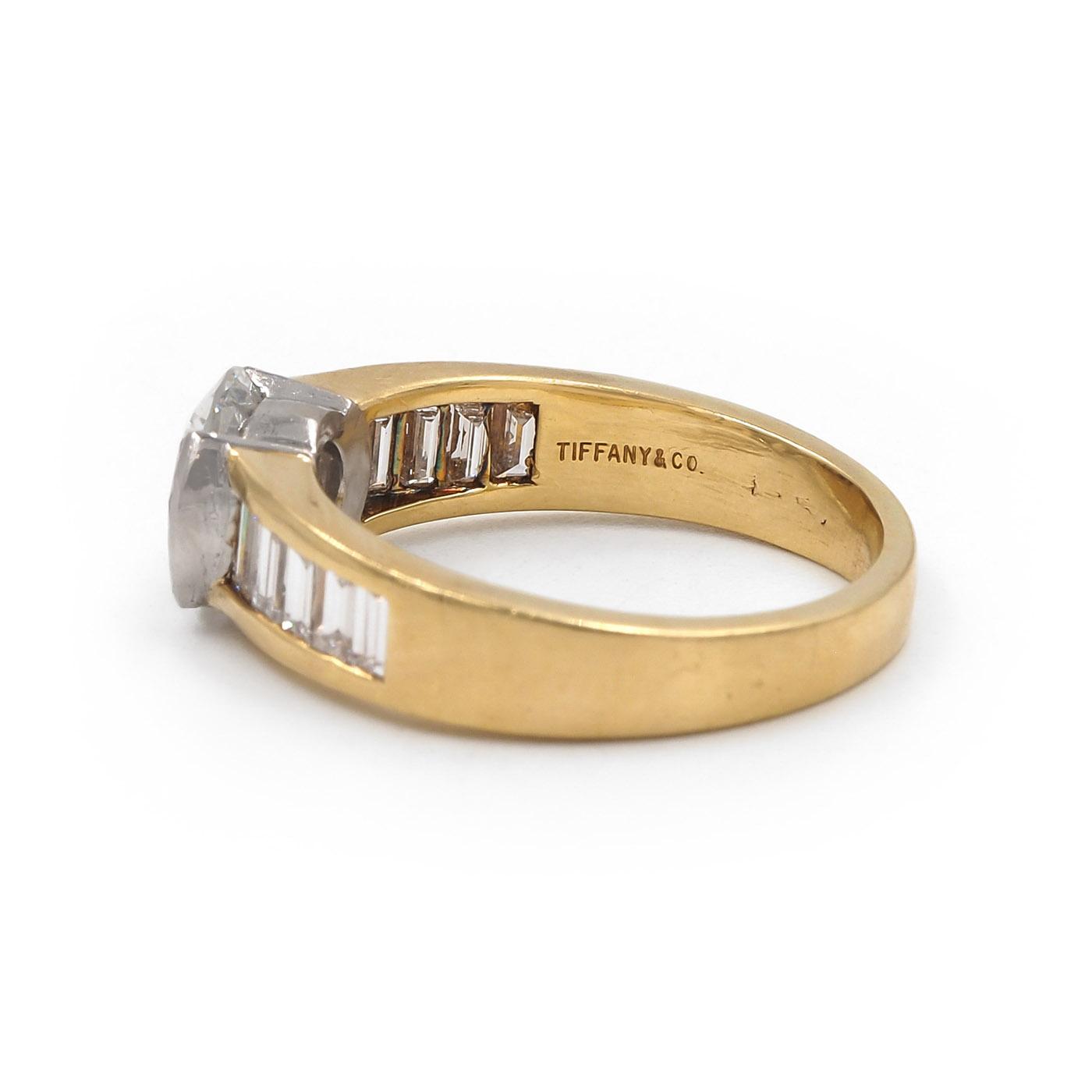 Vintage 1.45 Ct. Round Brilliant Cut Diamond Engagement Ring by Tiffany & Co.