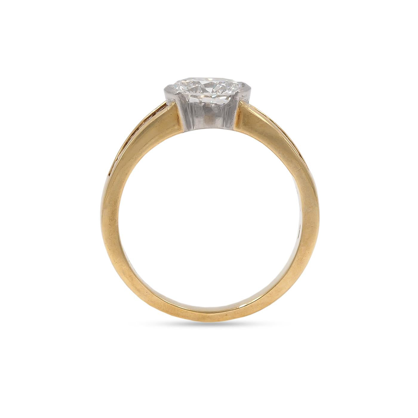 Vintage 1.45 Ct. Round Brilliant Cut Diamond Engagement Ring by Tiffany & Co.