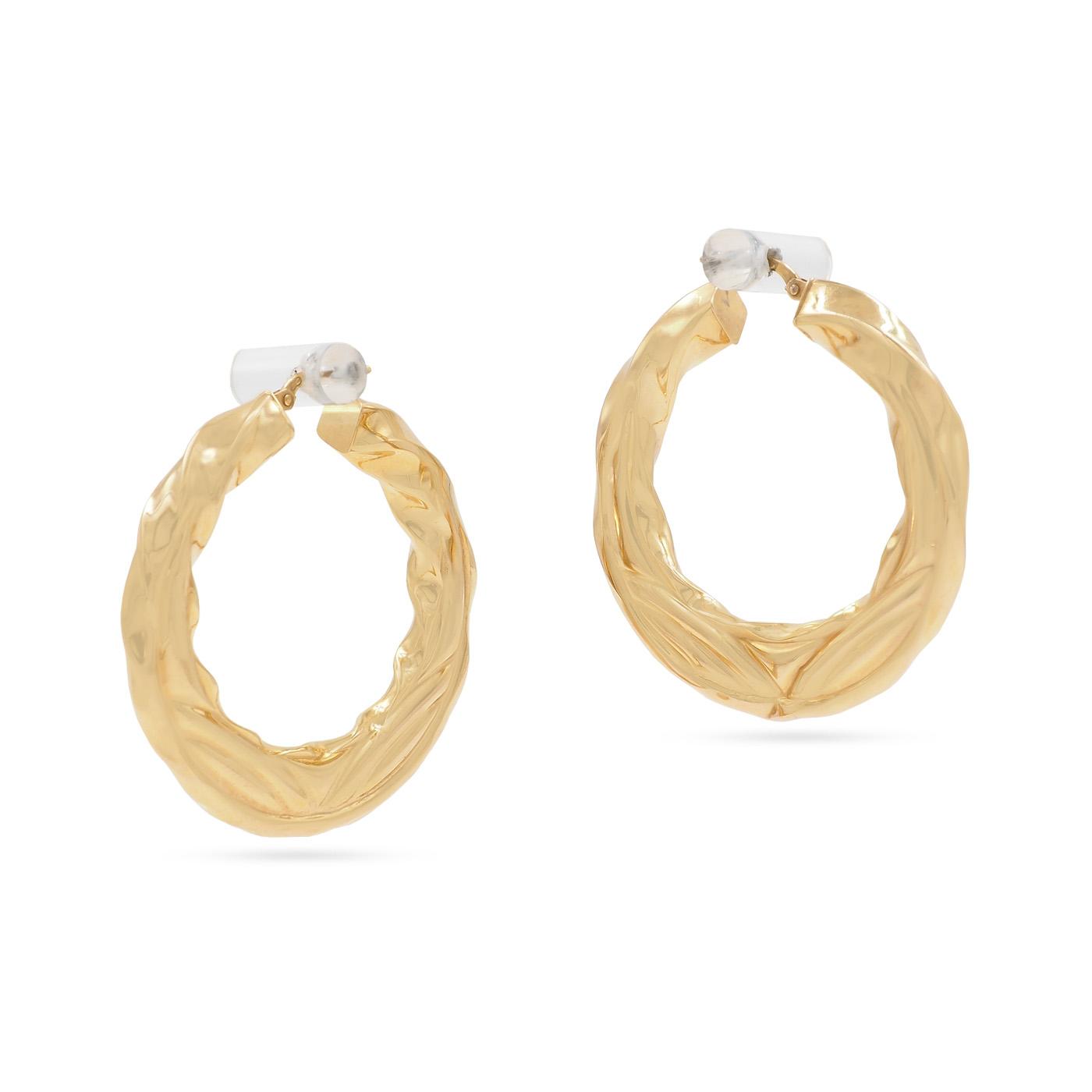 Vintage Textured Hoop Earrings