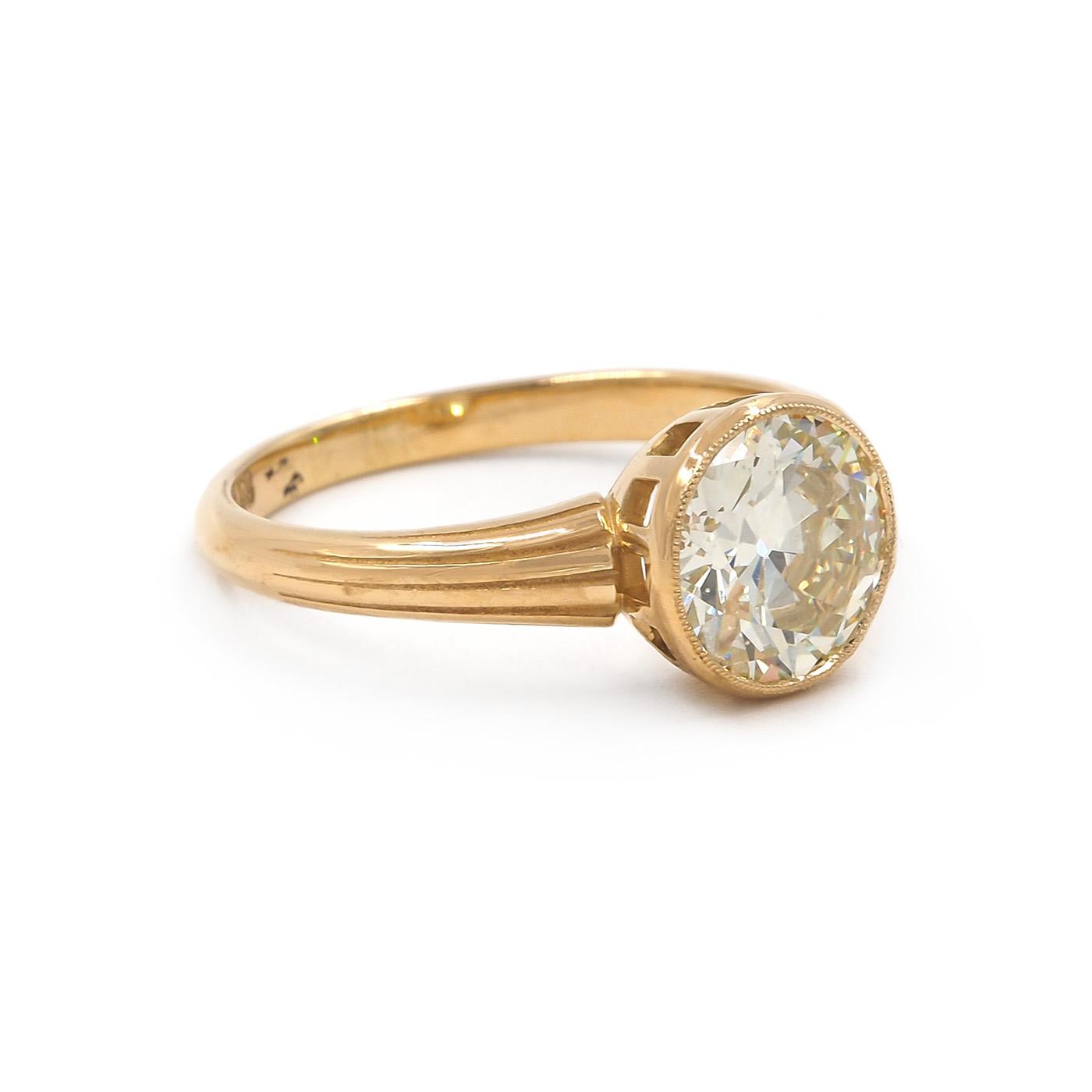 1.68 Ct. Transitional Cut Diamond Engagement Ring from Bespoke by Platt