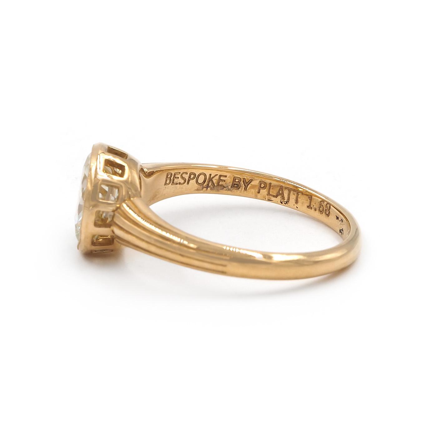 1.68 Ct. Transitional Cut Diamond Engagement Ring from Bespoke by Platt