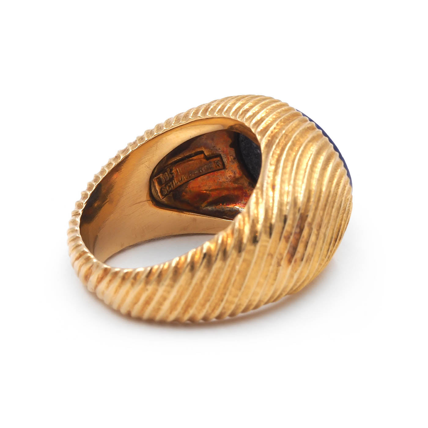 Vintage Lapis Lazuli Signet Ring from Schlumberger for