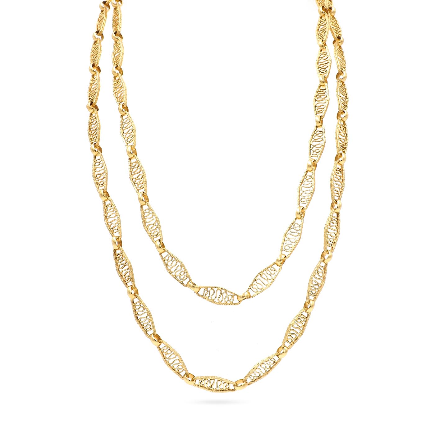 Authentic vintage carved coral beast pendant on gold chain necklace