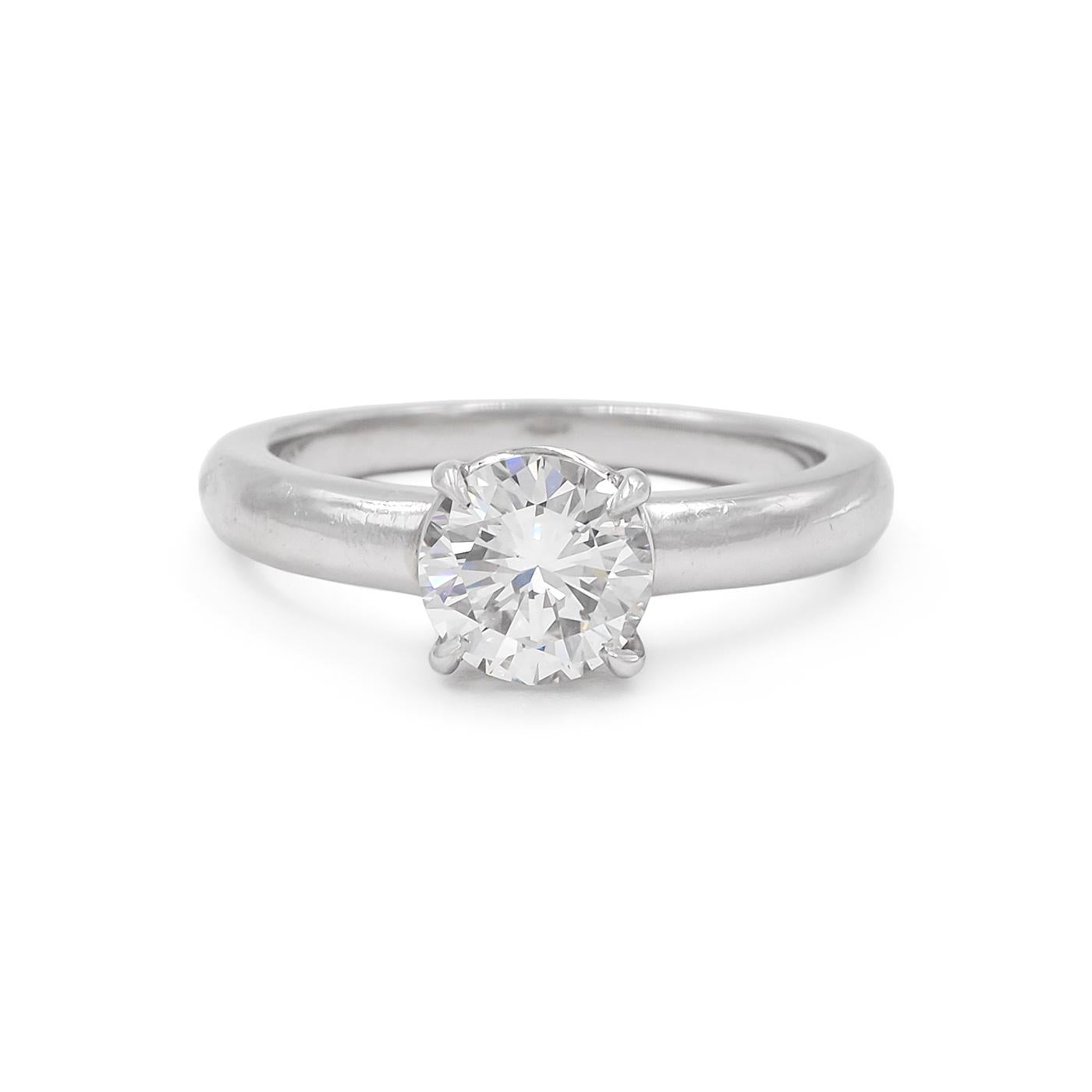 1.03 Ct. Round Brilliant Cut Diamond Solitaire Engagement Ring by Taffin