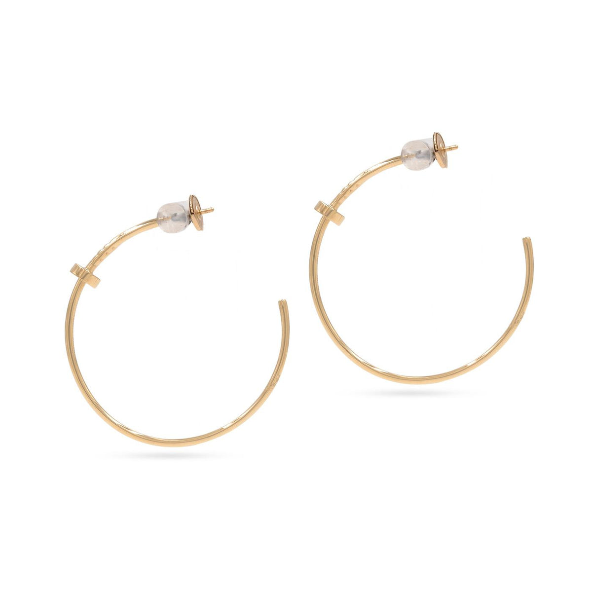 Large 'Juste Un Clou' Curved Nail Earrings by Cartier
