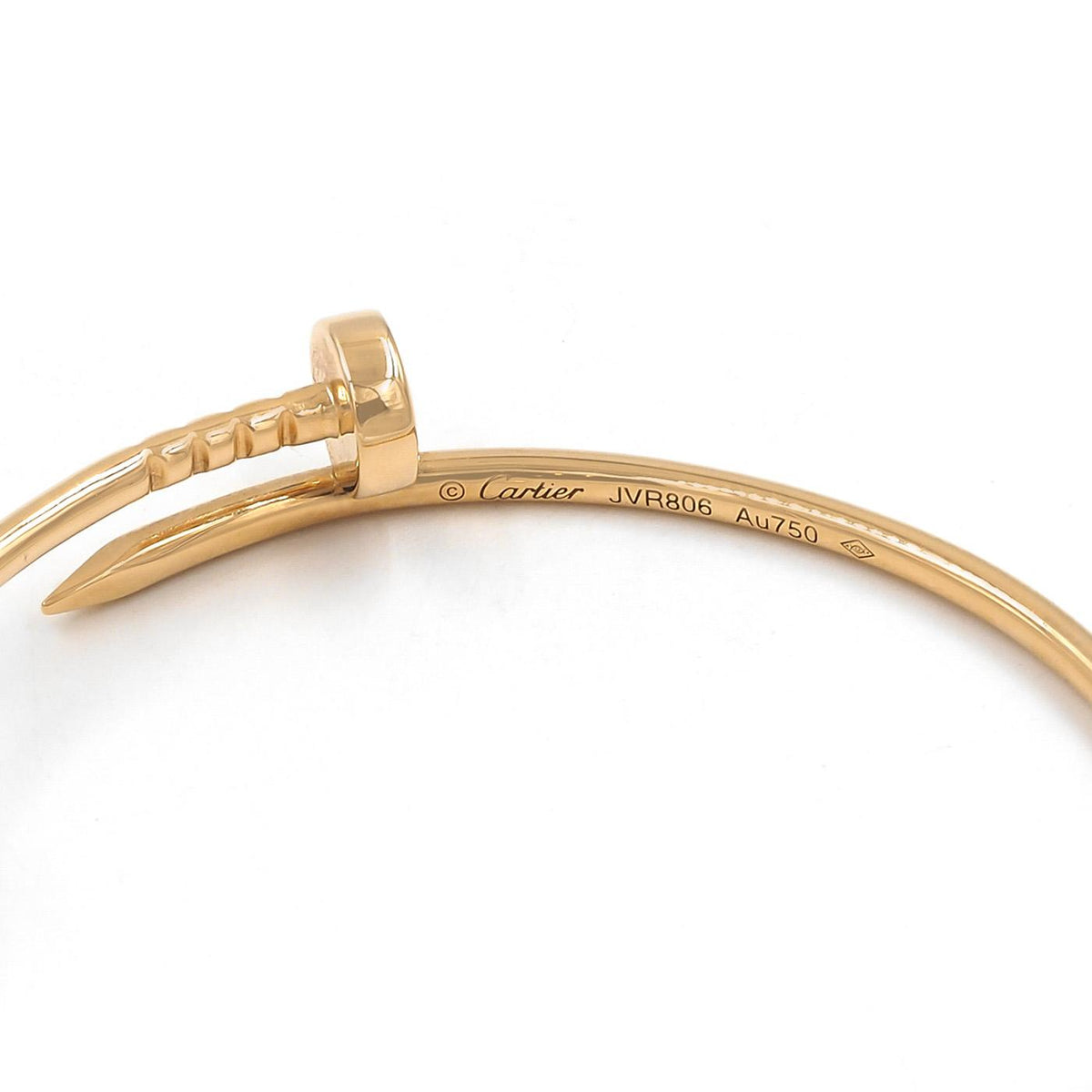 Large 'Juste Un Clou' Curved Nail Earrings by Cartier