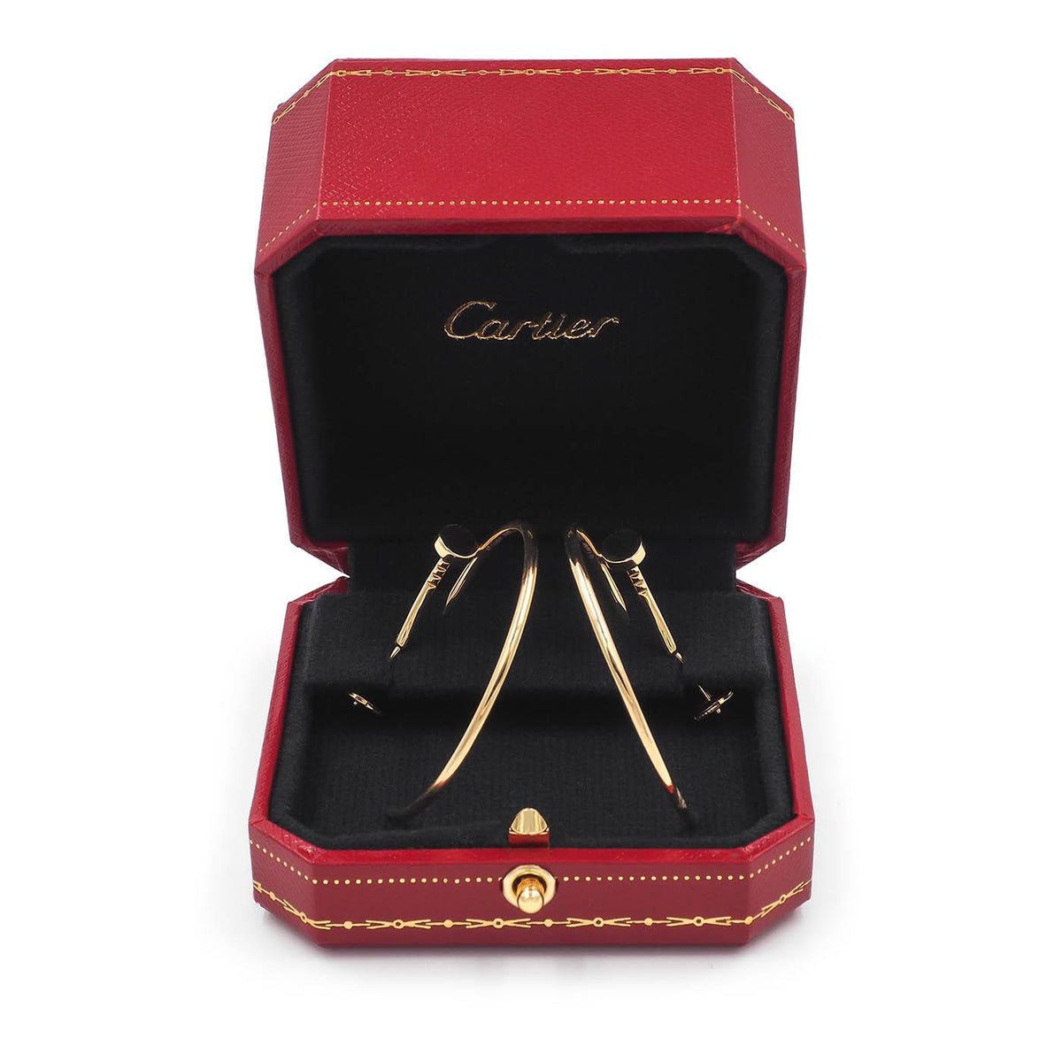 Large 'Juste Un Clou' Curved Nail Earrings by Cartier