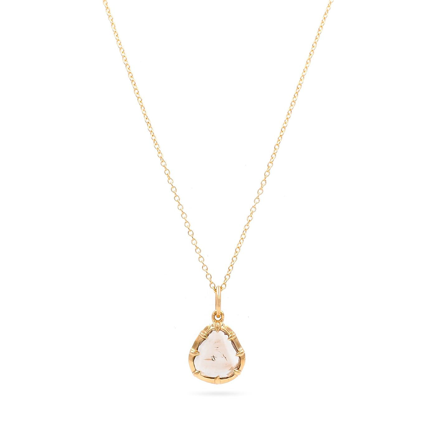 1.05 Ct. Portrait-Style Rose Cut Diamond Pendant Necklace from Bespoke by Platt