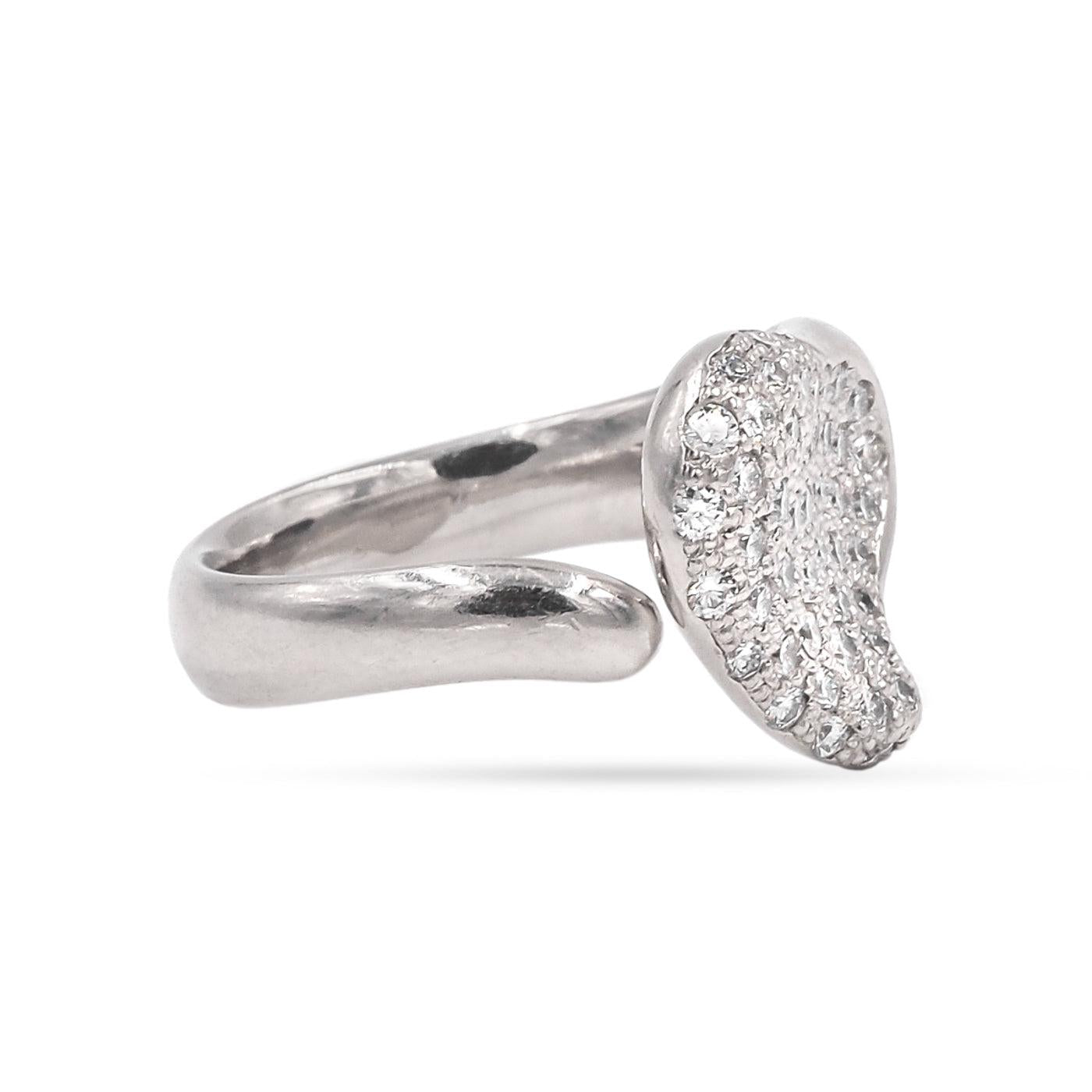 Pavé Diamond Heart Ring By Tiffany & Co.