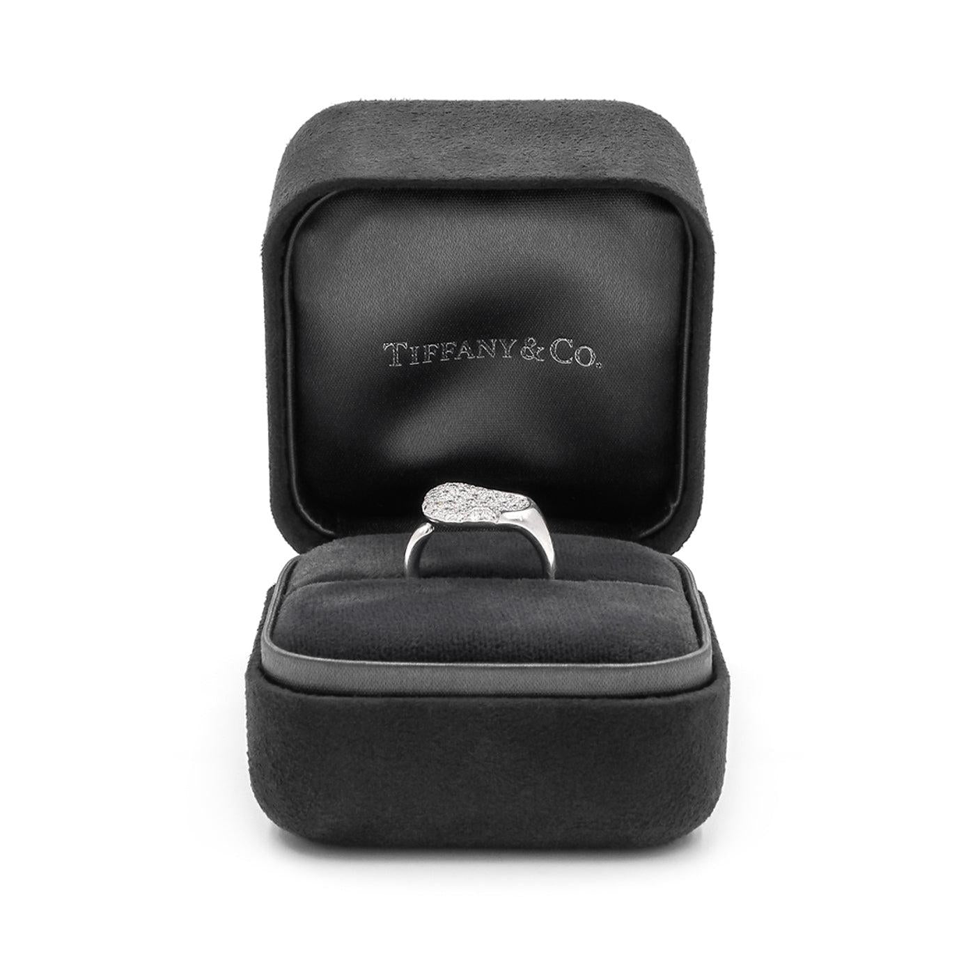 Pavé Diamond Heart Ring By Tiffany & Co.